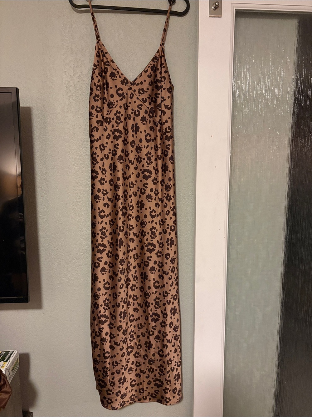 New with tags! A New Day Leopard Print Slip Dress in Tan and Black size small